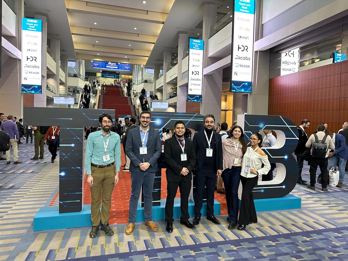 All ASPIRE attendees posing in front of the TRB sign at the Transportation Research Board (TRB) Conference.