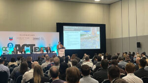 Dustin Maughan, ASPIRE Program Director, presenting at the ACT Expo Event in Anaheim, CA.