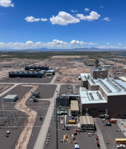 View of the buildings and infrastructure below the IPP building.