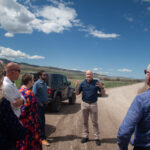 Utah Electrification team gathers at Utah's first Agri-Park on May 7 as a part of the R6 Listening Tour.