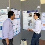 Oscar Moncada shares about his research during the poster session at the WPTCE Rome 2025 conference.