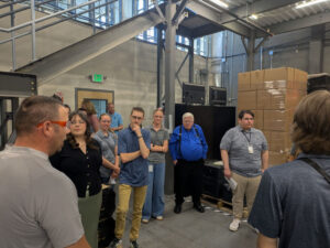 Jeremy Pace, the Engineering Quality Manager, conducting the Lion Energy Tour for ASPIRE students.