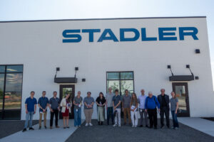 Group photo of ASPIRE students and faculty at Stadler.