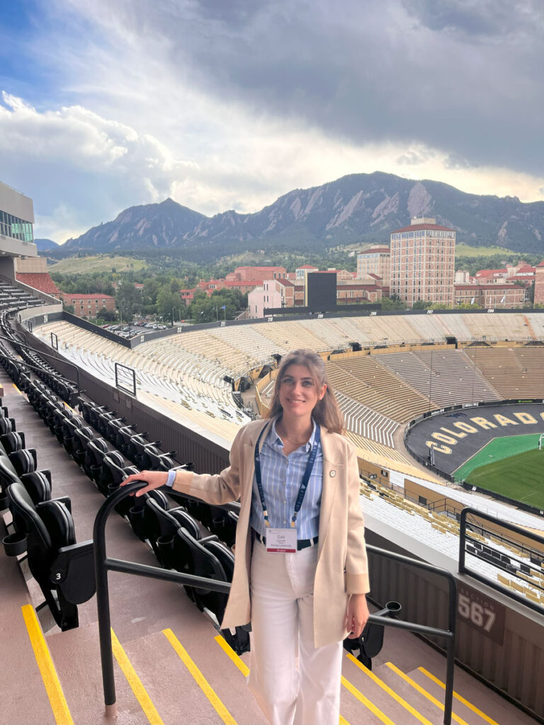 Gaia Cervini at the ASPIRE Annual Meeting at the University of Colorado Boulder.