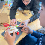 EV model car a student is creating as a part of the CED curriculum.