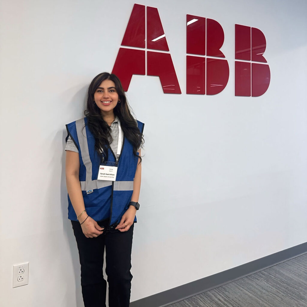 Sarah Sami Khan at ABB during the ASPIRE Cohort Trip in 2025.