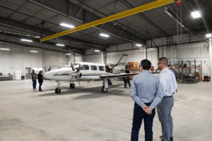 Utah Electrification Initiative Team with SERDA leaders at the Price Airport.