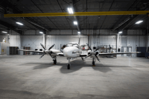 Electric plane at the Price Airport.