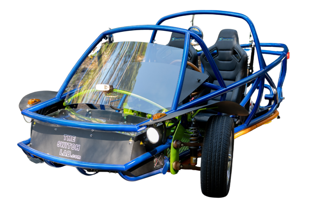 A 90v EV kit car from The Switch Lab students will build.